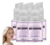 Shampooing sec pour les femmes et les hommes, Shampooing sec pour les cheveux foncés et les cheveux huileux, Shampooings sans eauage pour la texture et le corps des cheveux ajoutés (5)