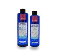 Shampooing & Soin Hydratant Sans Sulfate ni Silicone | Iniya Duo Kit Hydratation | Shampooing et Masque Lissage Brésilien - Tanin (400ml + 300ml)