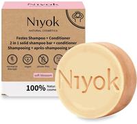 Shampooing Solide 2-En-1 ""Soft Blossom"" (80g) - Soin Capillaire Vegan & Naturel - Après-Shampooing Inclus - 100% Cosmétique Naturel - Sans Plastique