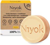 Shampooing Solide 2-En-1 ""Vitamina"" (80g) - Soin Capillaire Vegan & Naturel - Après-Shampooing Inclus - 100% Cosmétique Naturel - Sans Plastique