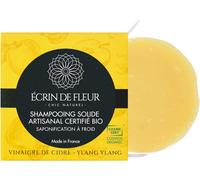 Shampooing Solide Bio Certifié Au Vinaigre De Cidre, Infusé Aux Huiles Essentielles D'ylang-Ylang, Sans Sulfate Ni Paraben, 1x55g