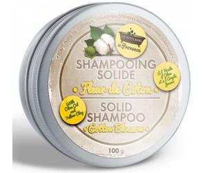 Shampooing solide boite métal Fleur de Coton Les Petits Bains de Provence