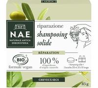 N.A.E. Shampooing Solide Réparation pour cheveux secs (85g), Formule vegan avec 100% d’ingrédients d’origine naturelle, Shampooing certifié bio aux extraits d’olive & basilic