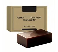 Shampooing solide naturel anti-sébum, shampoing solide naturel fortifiant, savon nourrissant nettoyant en profondeur, apaisant et anti-sébum pour femmes et hommes, 100 g (1Pièce)