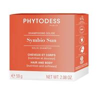 Shampooing Solide SYMBIO SUN - Soin Cheveux et Corps 59g - Nutrition, Douceur et Protection Solaire Naturelle