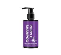 Shampooing violet pour cheveux blonds, shampooing correcteur de couleur violet pour cheveux blonds gris argenté, améliore la brillance et la protection, pour tous les types de cheveux