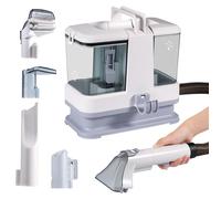 Shampouineuse 9kpa Nettoyeur Canapé Tissu - 400w Injecteur Extracteur - Double réservoir d'eau - 4 têtes de brosse- pour Tapis,