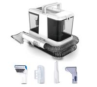 Shampouineuse - Nettoyeur Multifonction Canapé/Tapis/Rideaux - 9000Pa Aspiration, 400W, 4 Brosses, Lavage & Aspiration 2-en-1, 0.8L