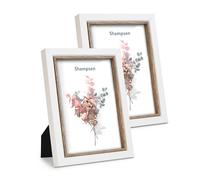 Shampsen Cadre photo, blanc, 13 x 18 cm, pour montage mural ou affichage de table