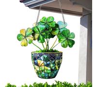 Shamrock, Décoration murale pour la Saint-Patrick | Trèfle 2d pour la Saint Patrick | Décoration murale Lucky Clover, Décoration Trèfle à quatre feuilles, Attrape-rêves