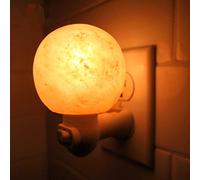 Shamrock Dynamics Lampe de nuit en sel rose de l'Himalaya Forme ronde