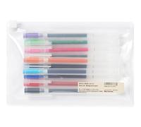 Shamrock Dynamics Lot de 10 stylos à bille à encre gel, pointe 0,5 mm, style capuchon, qualité japonaise