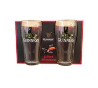 Shamrock Gift Company Guinness Lot de 2 verres à bière Motif tortue