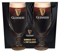 Shamrock Gift Company Guinness Lot de 2 verres à pied demi-pinte