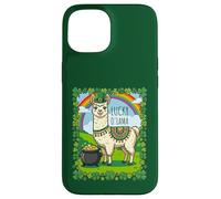 Shamrocks Arc-en-Ciel Lucky O'Llama pour la Saint-Patrick 2026 Coque pour iPhone 15