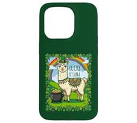 Shamrocks Arc-en-Ciel Lucky O'Llama pour la Saint-Patrick 2026 Coque pour iPhone 15 Pro