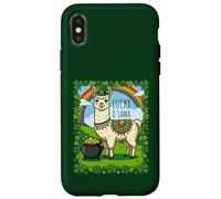 Shamrocks Arc-en-Ciel Lucky O'Llama pour la Saint-Patrick 2026 Coque pour iPhone X/XS