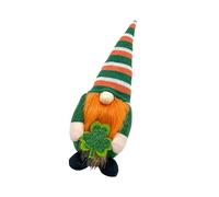 Shamrocks Design StPatricks Day Gnomes Poupée Belle poupée naine Décoration de la maison pour la célébration de la fête nationale irlandaise Thème des trèfles irlandais Nain pour StPatricks Party