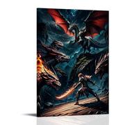 SHAMWZ The Last Dragon Slayer Art mural Impression d'image moderne Décoration de chambre familiale 20 x 30 cm