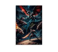 SHAMWZ The Last Dragon Slayer Art mural Impression d'image moderne Décoration de chambre familiale 20 x 30 cm
