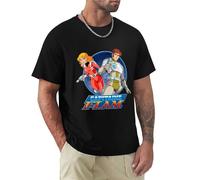 SHAN FENG Capitaine Flam (Captain Future) T-Shirt T-Shirt Quick-Drying t-Shirt Cat Shirts Anime Tshirts for Men Black XL