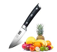 SHAN ZU Couteau à Fruit et Couteau Office Couteau Paring Couteau à Fruits 9.5cm Couteau de Cuisine Acier Inoxydable avec Boîte-Cadeau - Classic Series