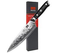 SHAN ZU Couteau Japonais de Chef 20cm, Couteau Damas en Acier Japonais 67 Couches Super Tranchant, Poignée G10 - PRO Series