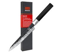 SHAN ZU Couteau Universel Forgé à la Main - Chef 15 cm, 7 Couches Japonais Tranchant en Acier 9Cr18MOV, Professionnel Gyuto avec Manche G10 - TAKUMI Series