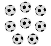 ShanBye Boules de Balle Babyfoot,8 PCS Balle de Babyfoot Ballons de Baby-Foot 32mm Boules de Balles Babyfoots Taille Régulière Noir et Blanc pour Enfant et Adultes, Jeu de Société de Football