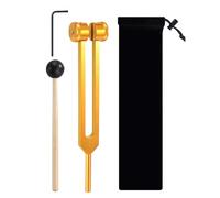 ShanBye Diapason 128Hz,Diapason 128Hz Thérapeutique en Alliage Offre Une Réponse en Fréquence avec Marteau en Silicone et Outil de Réparation Utilisés pour Le Yoga Méditation La Thérapie du Son