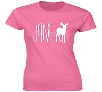 shane Jane Doe Ladies Printed T Shirt Red L