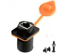 SHANFEILU Adaptateur de Prise RJ45 de Type D étanche pour câble Ethernet LAN Cat5/5e/6 8P8C avec Bouchon étanche et Anti-poussière