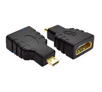 SHANFEILU Lot de 2 adaptateurs micro HDMI mâle vers HDMI femelle vers micro HDMI mâle type D pour appareil photo/caméscope 4K/3D