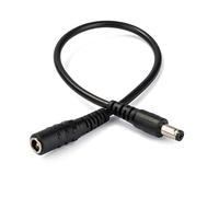 SHANFEILU Lot de 2 câbles d'extension d'alimentation CC 5,5 mm x 2,1 mm mâle vers 5,5 mm x 2,5 mm femelle 12 V 22 AWG DC 5521 mâle vers 5525 femelle pour ordinateur portable, caméra solaire, routeur,