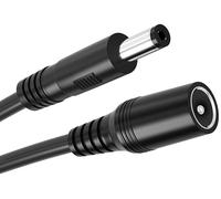 SHANFEILU Lot de 2 câbles d'extension d'alimentation CC 5,5 mm x 2,1 mm mâle vers connecteur femelle 5,5 mm x 2,1 mm 12 V DC 5521 mâle vers femelle 22 AWG pour ordinateur portable, caméra solaire,