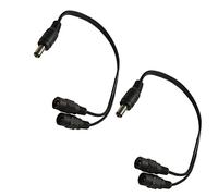 SHANFEILU Lot de 2 câbles répartiteurs en Y CC 1 mâle vers 2 femelles 5,5 mm x 2,1 mm pour surveillance, appareil photo, routeur 30 cm