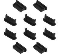 SHANFEILU Lot de 20 bouchons de protection en silicone pour prise de courant numérique de TV, ordinateur, imprimante Noir