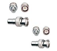 SHANFEILU Lot de 6 adaptateurs BNC vers RCA mâle vers RCA femelle - Adaptateur coaxial pour caméra de surveillance TV en circuit fermé - Commutateur DVR - Câble TV