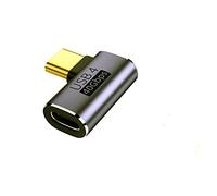 SHANFEILU USB C 90 degrés Adaptateur 40Gbps Angle Droit USB 4 Adaptateur Type C mâle à Femelle Extension de coude PD 100W Rapide 8K@60Hz pour Ordinateur Portable, Tablette, Dispositif de Type C