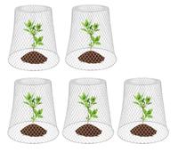 ShanGaiLi Lot de 5 cloches de protection pour plantes en métal pour légumes, fruits, fleurs (blanc)