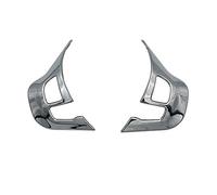 ShangDeLi Couvre-volant chromé en ABS pour Peugeot 208 GTI, 2008 et 208 (Argent Brillant, 2 Pièces)