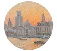 Shanghai Bund Puzzle 1000 Pièces Educa Jouet en Bois Cadeau Unique Décoration Intérieure Building Jeu Éducatif Challenge Toy pour Adultes Et Enfants À Partir De 12 Ans 1000pcs (67.5x67.5cm)