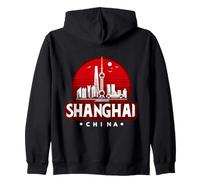 Shanghai China Souvenir de Ville Asiatique Chinoise Design Cool Sweat à Capuche