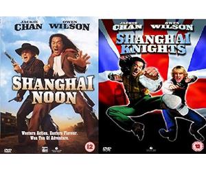Shanghai Noon / Shanghai Knights (2 Discs) Double DVD Martial Arts Comedy Collection Extras by Jackie Chan