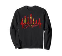 Shanghai Skyline Battement de Cœur Chine J'aime Shanghai Sweatshirt