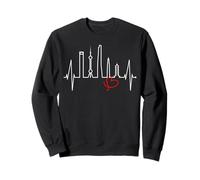 Shanghai Skyline Battement de Cœur Chine J'aime Shanghai Sweatshirt