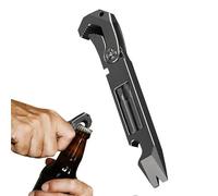 shangjia Barre de Levier EDC - Multi-usages Pry Bar EDC Antirouille Compact - Titanium Multitool EDC Carry- Pocket Crowbar Tournevis Clés Boîtes à Outils Ouvre-Bouteilles Ouvre-Bouteilles