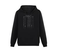 SHANGKEAI Death Stranding Printing Graphic Mens Sweatshirts Unisex Black Hooded XXL