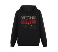 SHANGKEAI Deftons Koi No Yokan Printing Graphic Mens Sweatshirts Unisex Black Hooded M