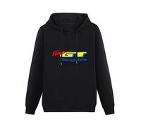 SHANGKEAI GT Bicycle Mountain Bike Race Road Cycling MTB Printing Graphic Mens Sweatshirts Unisex Black Hooded M